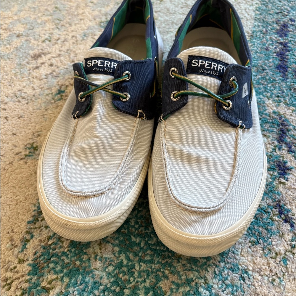 Sperry Men's Navy and Light Gray Boat Shoes